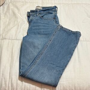 Abercrombie the 90s straight ultra high rise curve love jeans